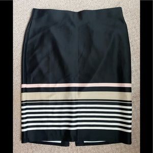 Striped Pencil Skirt